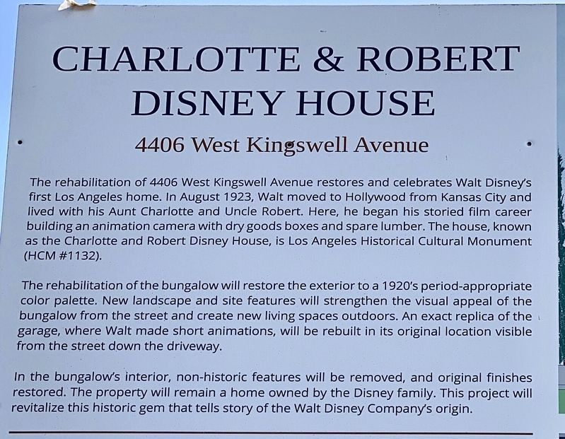Disney House Marker. Click for full size. Disney House Marker image. Click for full size.