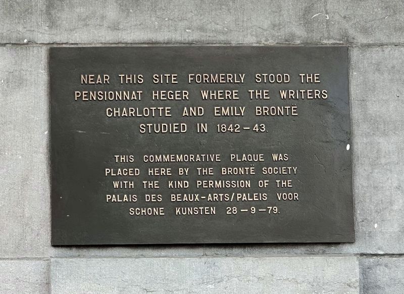Charlotte and Emily Brontë Marker. Click for full size. Charlotte and Emily Brontë Marker image. Click for full size.