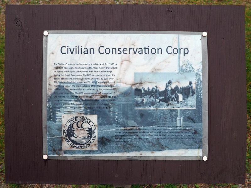 Civilian Conservation Corp Marker image. Click for full size.