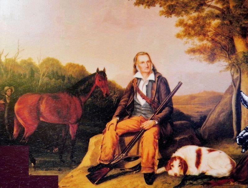 Marker detail: Painting of John James Audubon image. Click for full size.