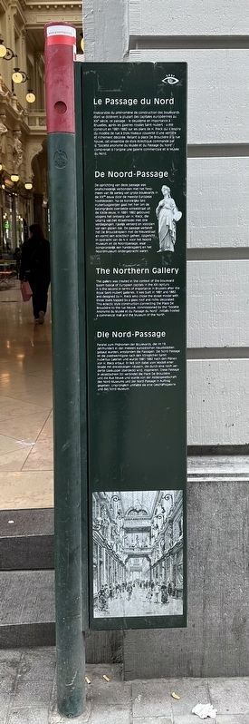 Le Passage du Nord / De Noord-Passage / The Northern Gallery / Die Nord-Passage Marker image. Click for full size.