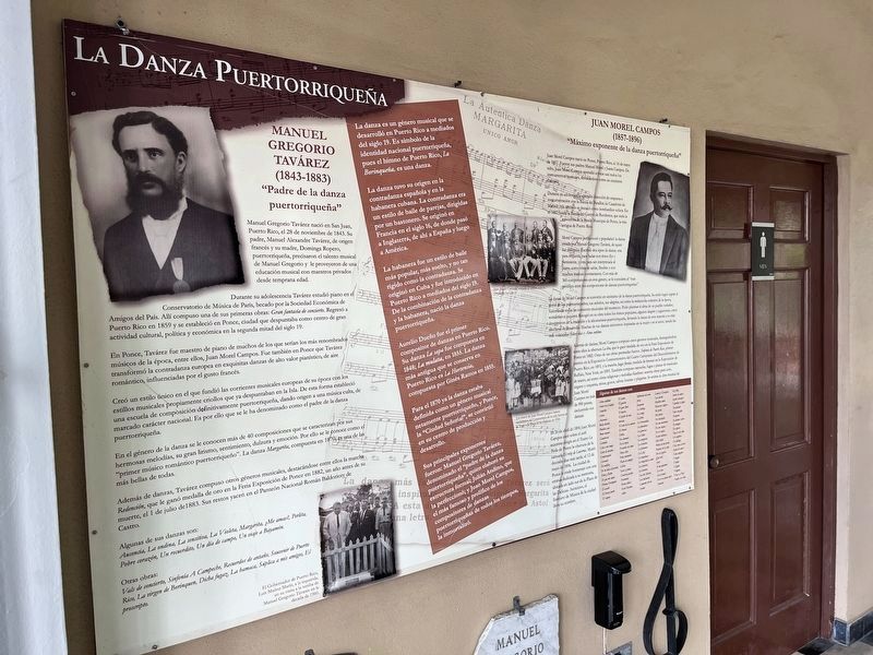 La Danza Puertorrique�a Marker image. Click for full size.