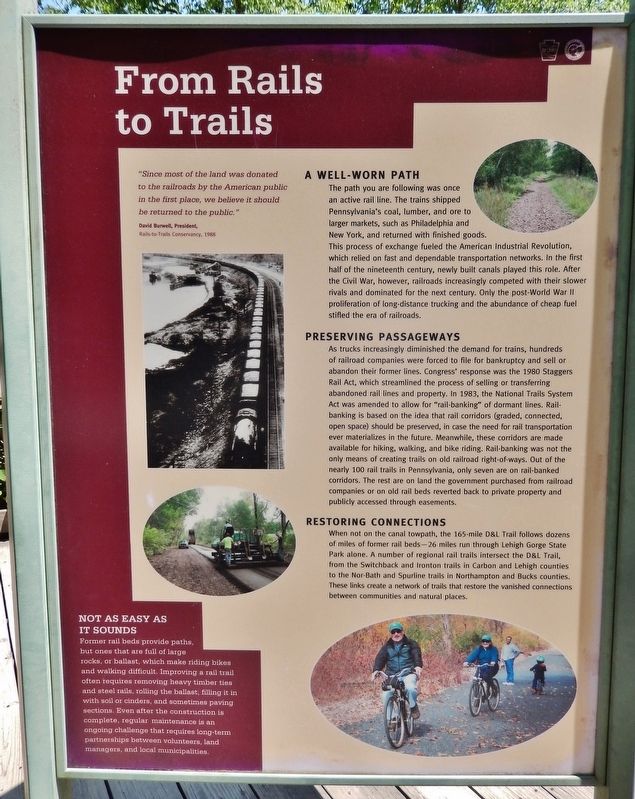 From Rails to Trails Marker image. Click for full size.