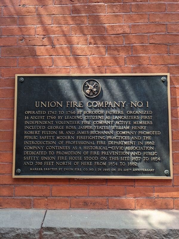 Union Fire Company No 1 Marker image. Click for full size.