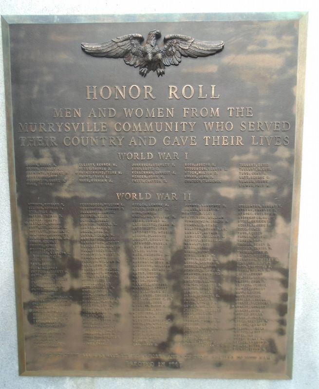 World Wars Honor Roll Marker image. Click for full size.