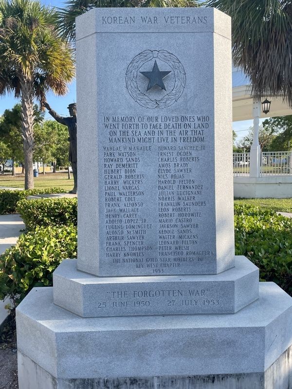 Korean War Veterans Marker. Click for full size. Korean War Veterans Marker image. Click for full size.