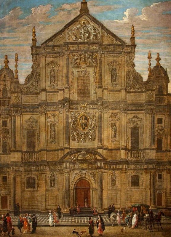 Faade of the Jesuit Church, Antwerp image. Click for full size.
