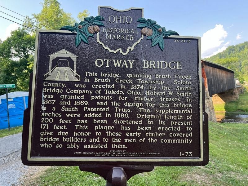 Otway Bridge side of marker image. Click for full size.