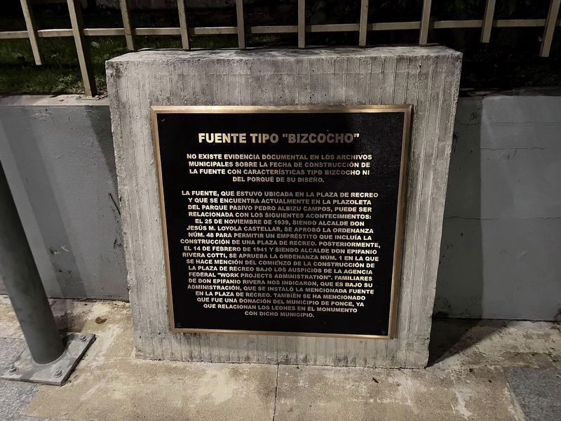 Fuente Tipo "Bizcocho" Marker. Click for full size. Fuente Tipo "Bizcocho" Marker image. Click for full size.
