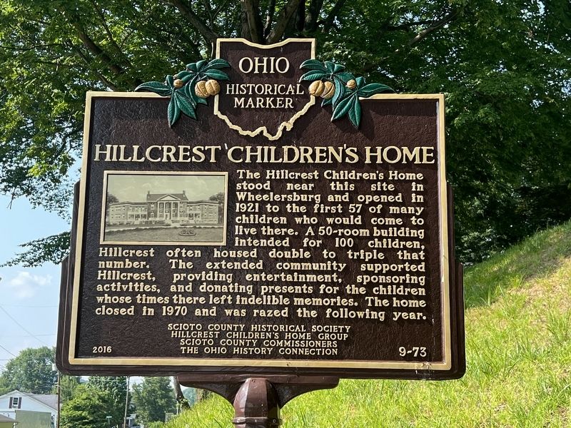 Hillcrest Children's Home Marker image. Click for full size.