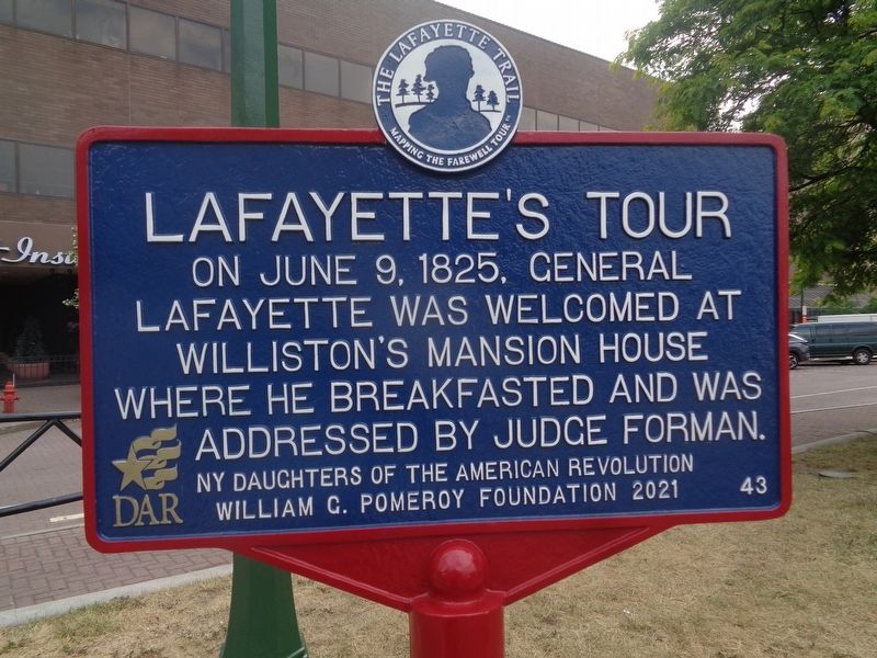Lafayette's Tour Marker image. Click for full size.