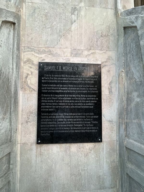 Samuel F.B. Morse en Arroyo, P.R. Marker image. Click for full size.
