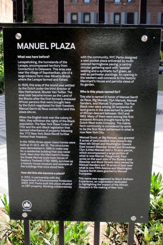 Manuel Plaza Marker image. Click for full size.