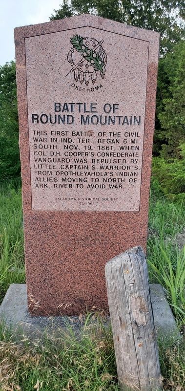Battle of Round Mountain Marker image. Click for full size.