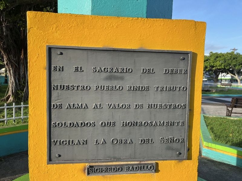 Memorial a los Veteranos Marker. Click for full size. Memorial a los Veteranos Marker image. Click for full size.