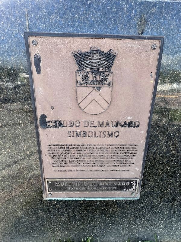 Escudo de Maunabo Simbolismo Marker image. Click for full size.