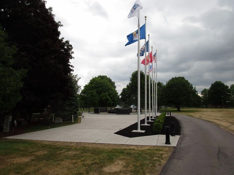 Clarence Veterans Memorial Marker image. Click for full size.