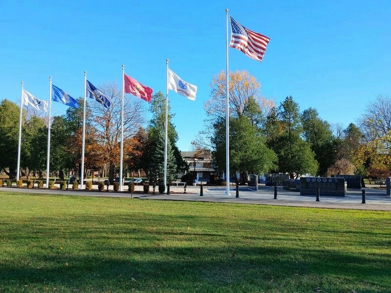 Clarence Veterans Memorials image. Click for full size.