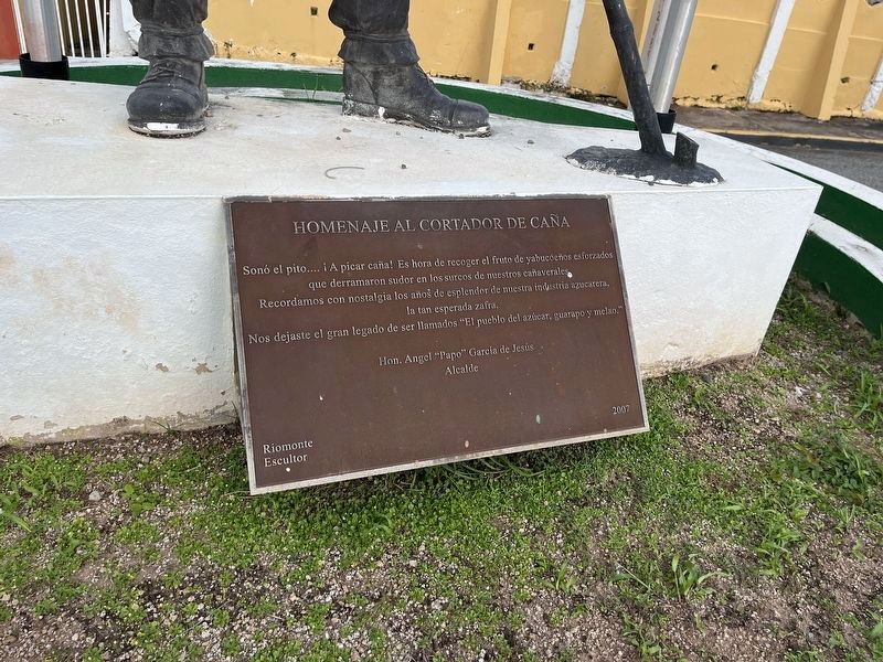 Homenaje al Cortador Caña Marker. Click for full size. Homenaje al Cortador Caña Marker image. Click for full size.