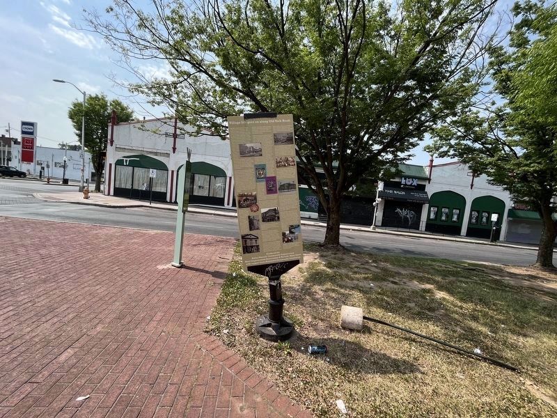 Village life goes on along Old York Road.. Marker. Click for full size. Village life goes on along Old York Road.. Marker image. Click for full size.