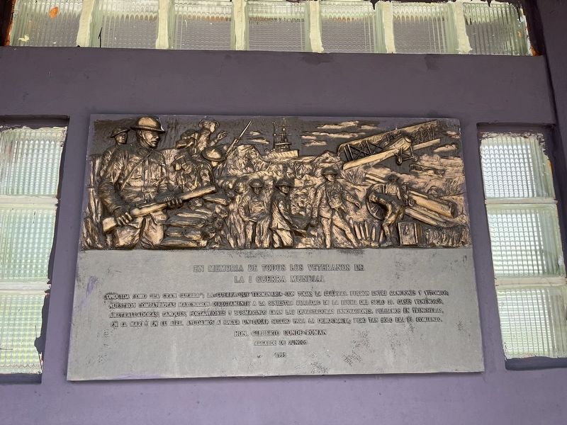 En Memoria de Todos los Veteranos de la I Guerra Mundial Marker. Click for full size. En Memoria de Todos los Veteranos de la I Guerra Mundial Marker image. Click for full size.