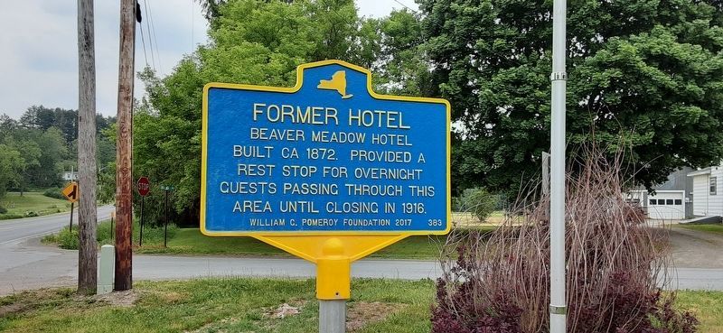 Former Hotel Marker image. Click for full size.