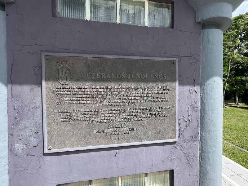 Veteranos Junqueños Marker. Click for full size. Veteranos Junqueños Marker image. Click for full size.