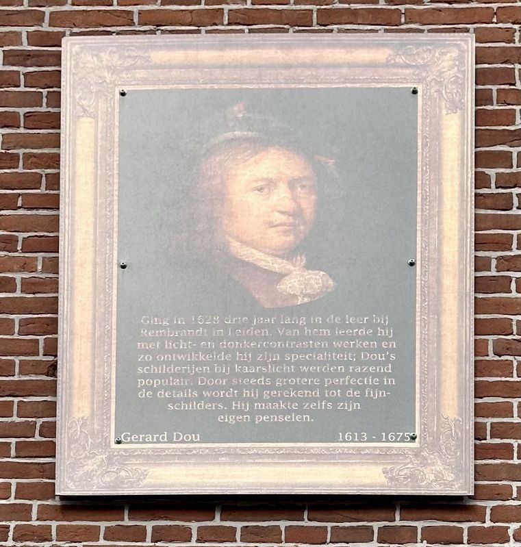 Gerard Dou Marker. Click for full size. Gerard Dou Marker image. Click for full size.