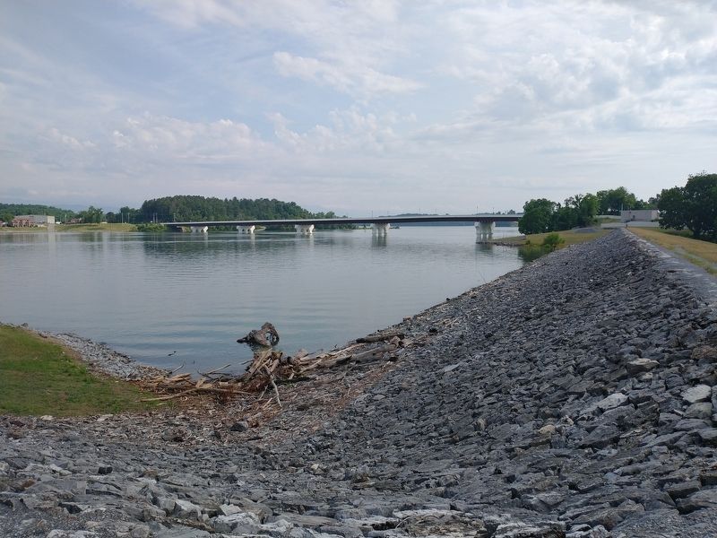 Bridge over the French Broad River at Dandridge, TN image. Click for full size.