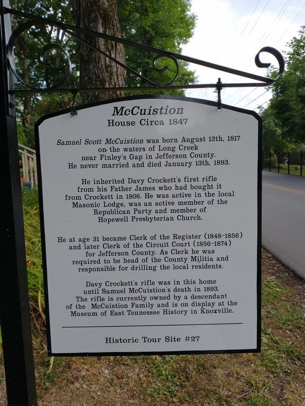 McCuistion Marker. Click for full size. McCuistion Marker image. Click for full size.