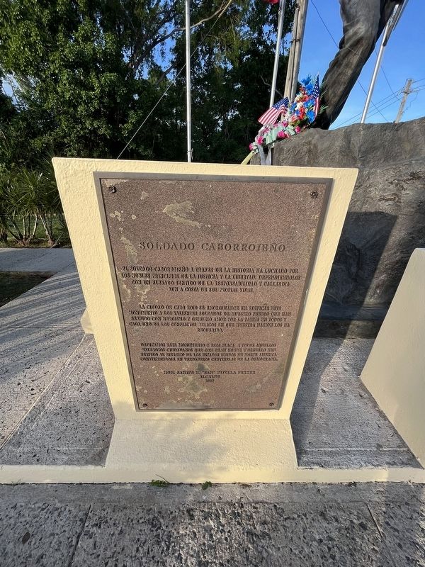 Soldado Caborrojeño Marker. Click for full size. Soldado Caborrojeño Marker image. Click for full size.