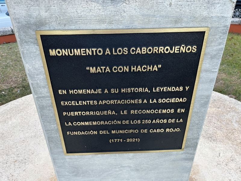 Cabo Rojo Marker. Click for full size. Cabo Rojo Marker image. Click for full size.