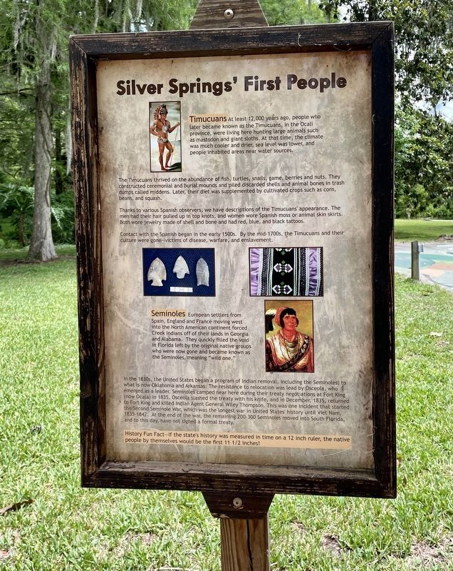 Silver Springs People Marker image. Click for full size.