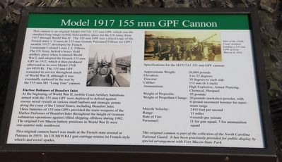 Model 1917 155 mm GPF Cannon Marker image. Click for full size.