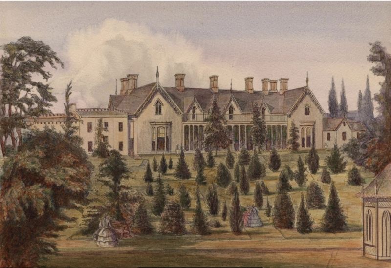Historic view of Auchmar House (no date) image. Click for full size.