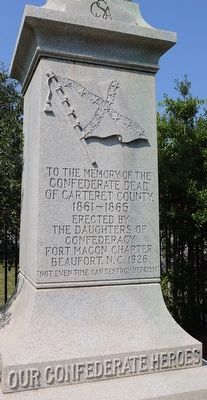 Our Confederate Heroes Marker image. Click for full size.