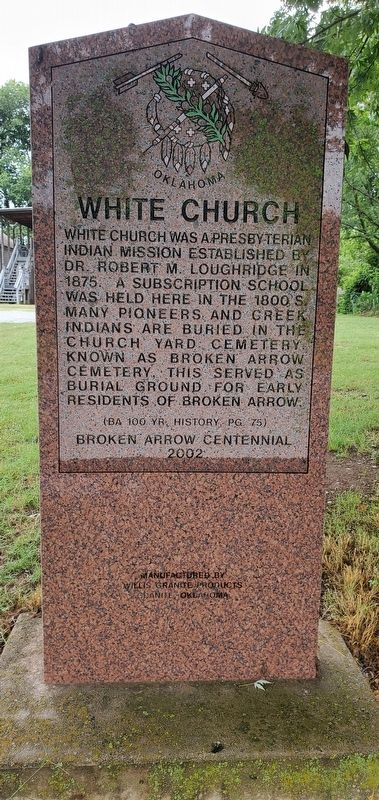 White Church Marker. Click for full size. White Church Marker image. Click for full size.