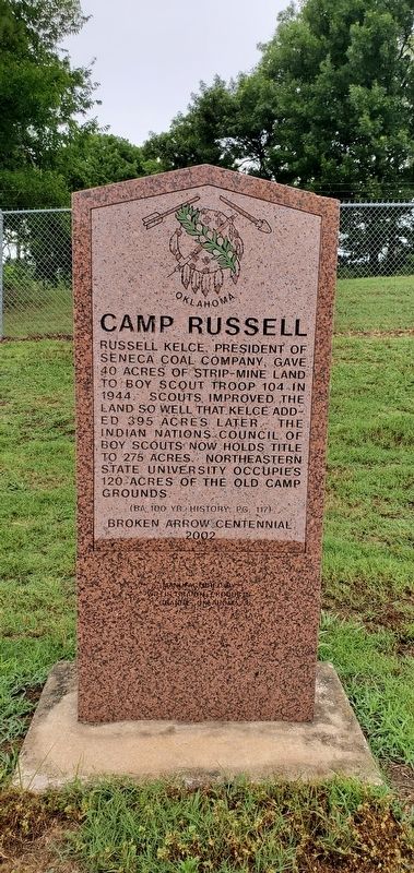 Camp Russell Marker image. Click for full size.