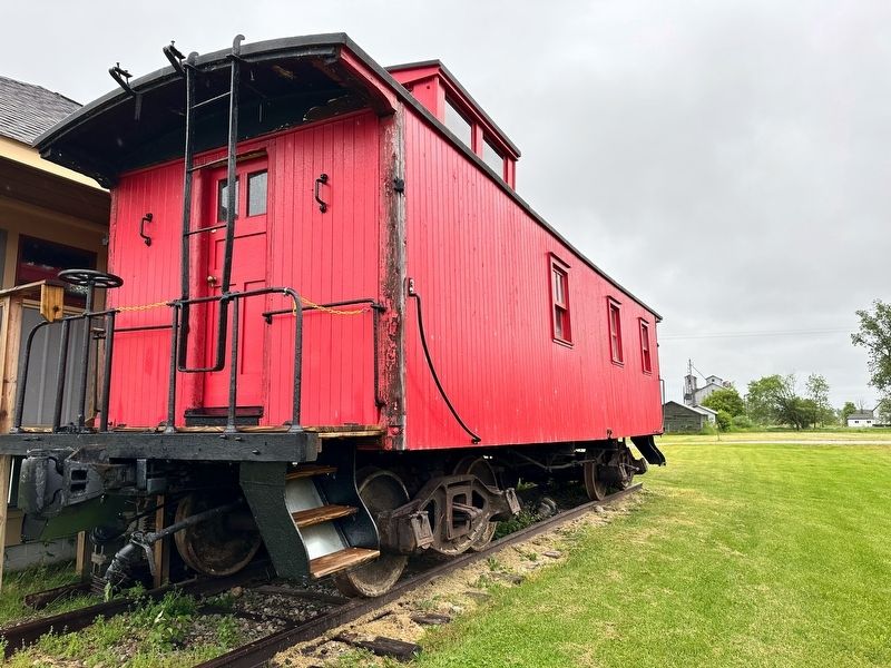 1904 Caboose at the Depot image. Click for full size.