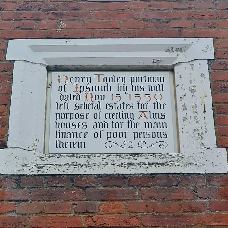 Ipswich Almshouses Marker. Click for full size. Ipswich Almshouses Marker image. Click for full size.