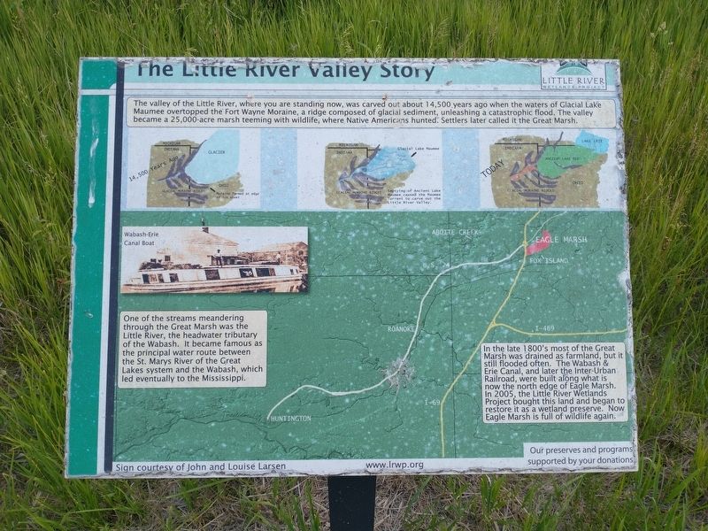 The Little River Valley Story Marker image. Click for full size.