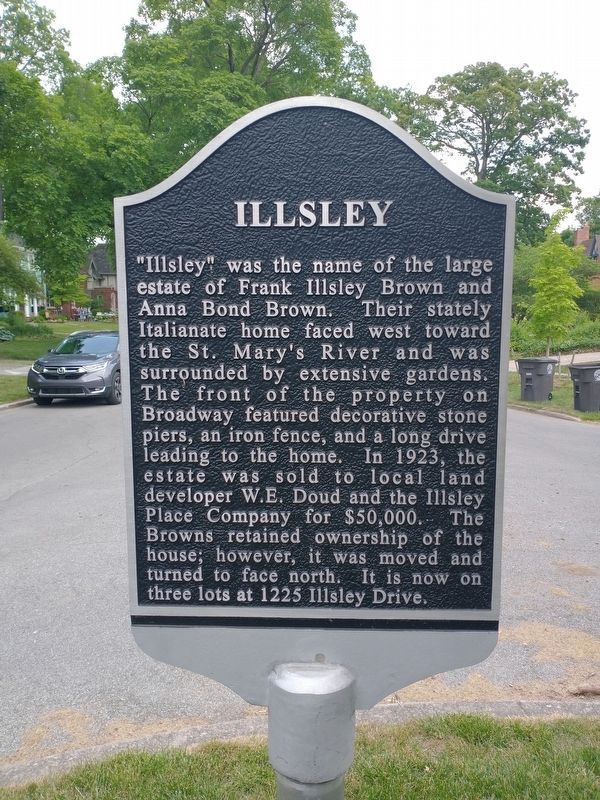 Illsley side of the marker image. Click for full size.