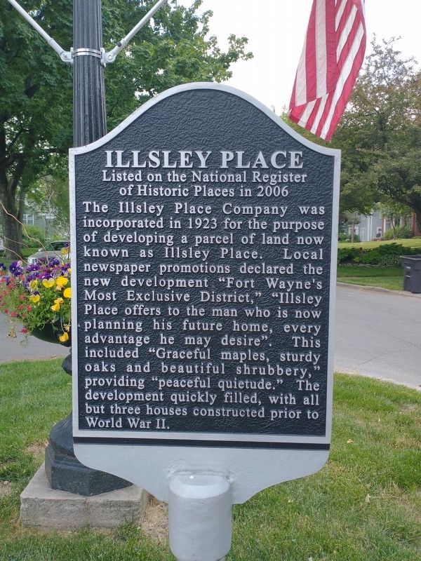 Illsley Place side of the marker image. Click for full size.
