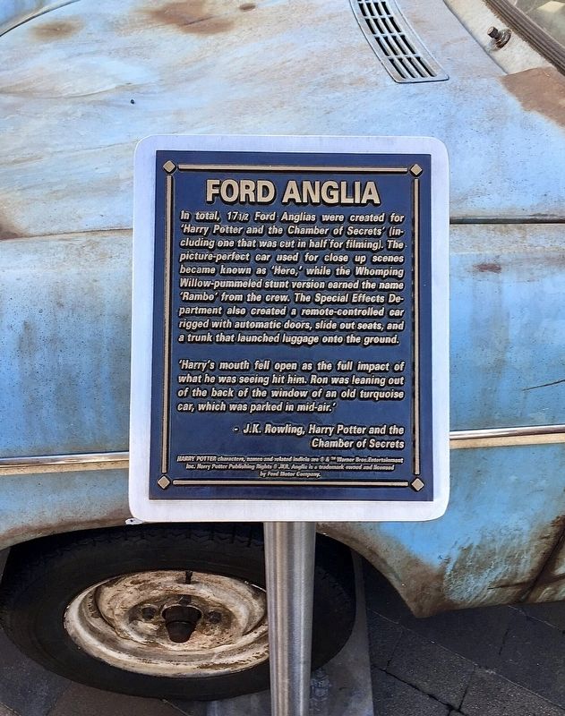 Ford Anglia Marker. Click for full size. Ford Anglia Marker image. Click for full size.