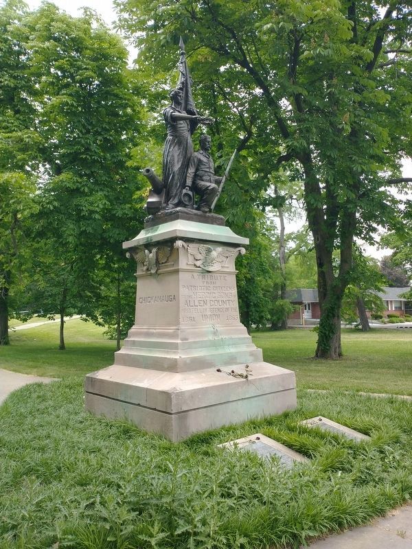 Allen County Civil War Memorial. Click for full size. Allen County Civil War Memorial image. Click for full size.