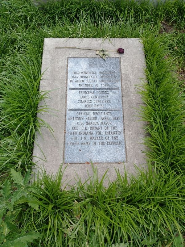 Allen County Civil War Memorial. Click for full size. Allen County Civil War Memorial image. Click for full size.