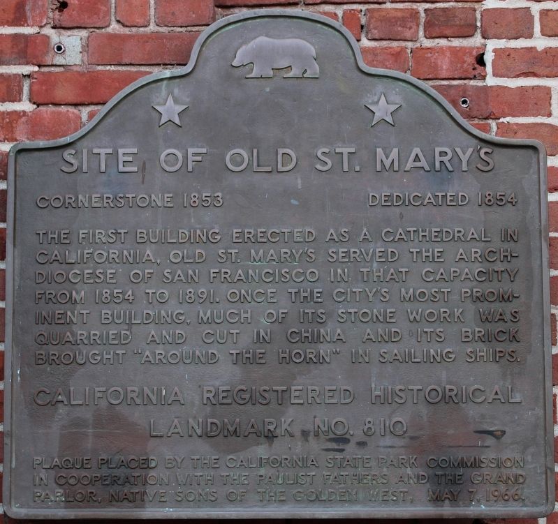 Site of Old St. Mary�s Marker image. Click for full size.