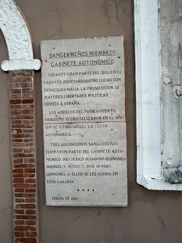 Sangermeños Miembros Gabinete Autonomico Marker. Click for full size. Sangermeños Miembros Gabinete Autonomico Marker image. Click for full size.