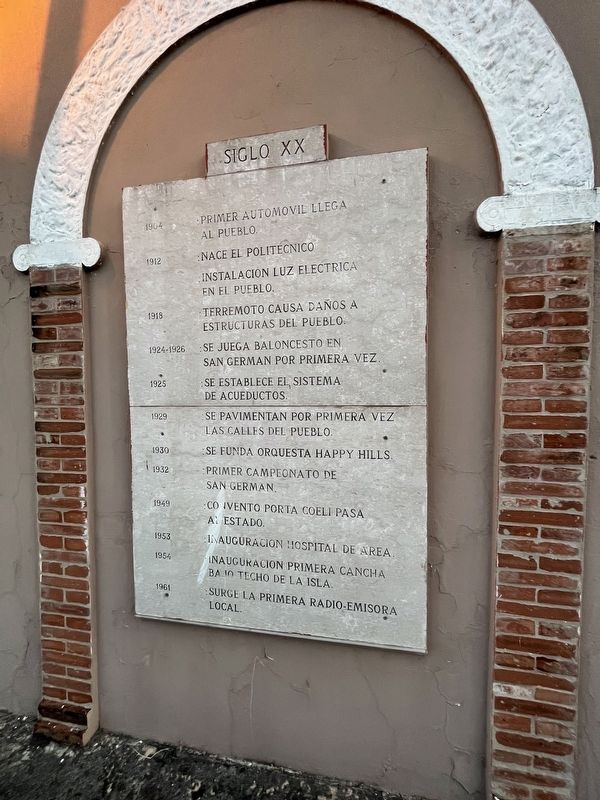 Siglo XX Marker. Click for full size. Siglo XX Marker image. Click for full size.