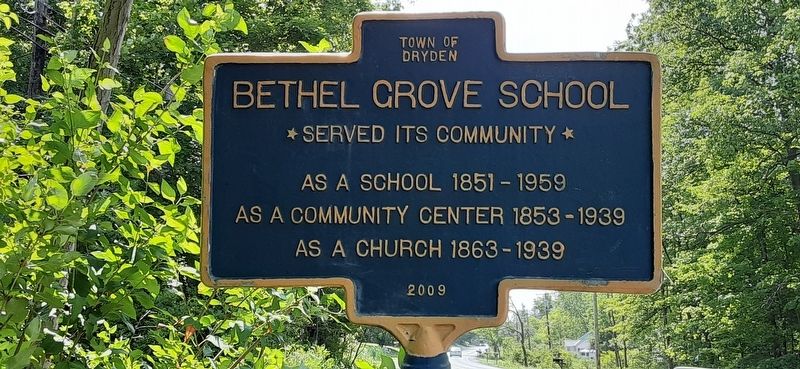 Bethel Grove School Marker image. Click for full size.